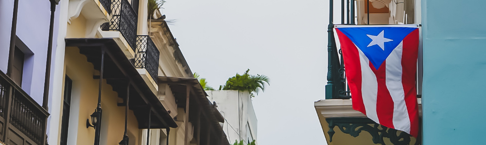 Puerto Rico street flag