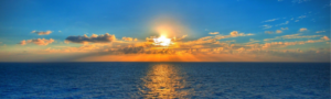 sunset - sea - ocean - sky - clouds - cruise