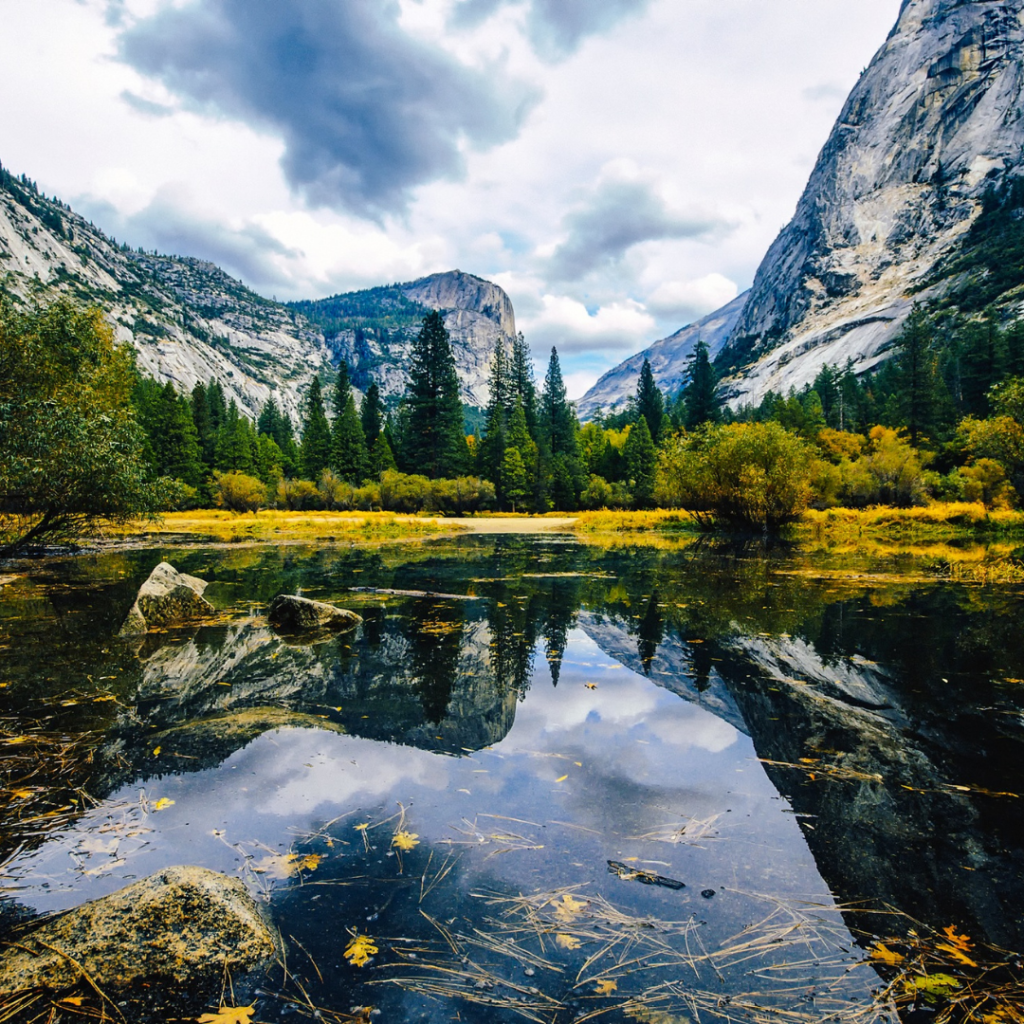 national park - mountain - sky - clouds - lake - summer